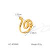 Exaggerated Snakeshaped Stainless Steel Electroplated Bracelet Animal Style