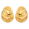 Exaggerated Stainless Steel Earrings In Ins Style With Geometric Pattern And Electroplating Treatment