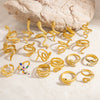 Exaggerated Stainless Steel Snake Ring Electroplated Bracelet Rings For Women