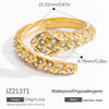 Exaggerated Stainless Steel Snake Ring Electroplated Bracelet Rings For Women