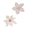 Exaggerated Stylish Geometric Metal Flower Leaf Alloy Ring For Women With Electroplating