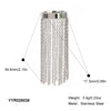 Exaggerated Tassel And Simple Chain Ring In Stainless Steel With Geometric Pattern Electric Polishing Fashion Ol Style For Women