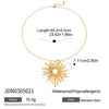 Exaggerated Titanium Steel And Stainless Steel Women's Jewelry Necklace With Geometric Shape And Electroplating Design