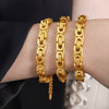 Exaggerated Titanium Steel Bracelet With Geometric Style And Electroplating For Men And Women