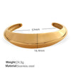 Exaggerated 316L Stainless Steel Geometric Wide Edition Electroplated Personality Trendy Bracelet Jewelry