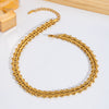 Exaggerated Triangle Chain Necklace And Bracelet Suit In Stainless Steel With Geometric Pattern And Pvd Furnace Vacuum Real Gold Plating For Women Hip Hop Fashion Jewelry Wholesale