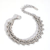 Exaggerated Triangle Chain Necklace And Bracelet Suit In Stainless Steel With Geometric Pattern And Pvd Furnace Vacuum Real Gold Plating For Women Hip Hop Fashion Jewelry Wholesale