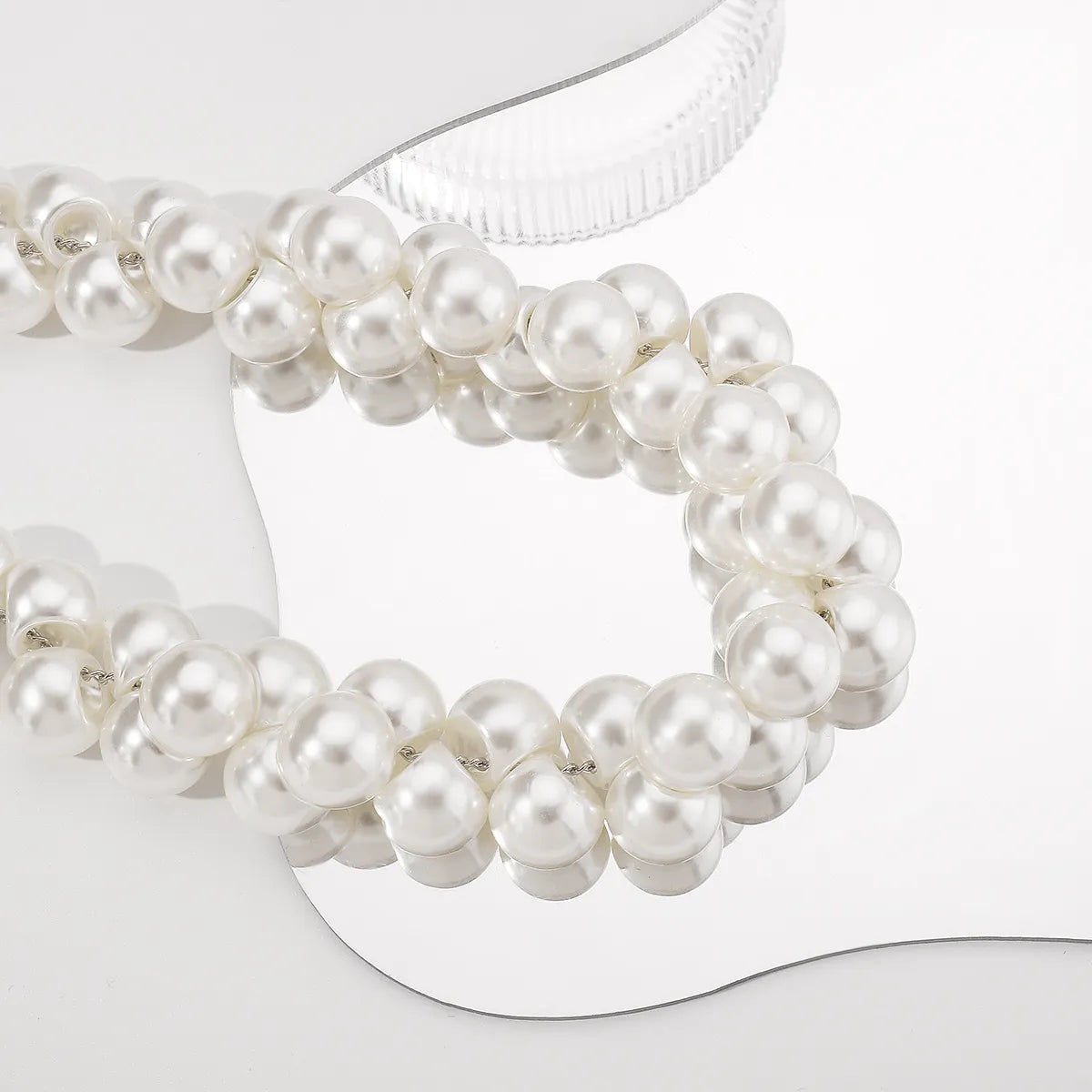 Exaggerated Wedding Geometric Imitation Pearl Wholesale Necklace