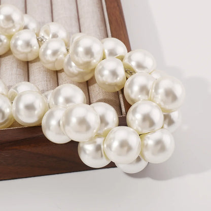 Exaggerated Wedding Geometric Imitation Pearl Wholesale Necklace