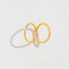 Exaggerated Widebrimmed Glitted Hammer Irregular Alloy Bracelet Electroplated