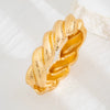 Exaggerated Widebrimmed Glitted Hammer Irregular Alloy Bracelet Electroplated