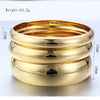 Exaggerated Widefaced Closedmouth Plain Ring And Gold Bracelet Threepiece Set Of Jewelry In Alloy With Electroplating
