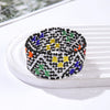Exaggerated Women's Bracelets Glass Glazed Millet Beads Braided Minimalist Style