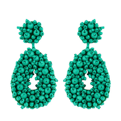 Fashion Water Droplets Alloy No Inlaid Earrings