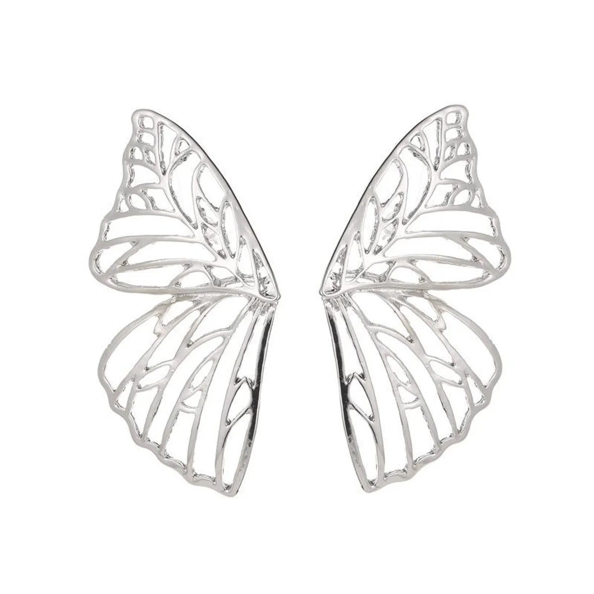 Fashion Butterfly Plating Metal No Inlaid Earrings Ear Studs