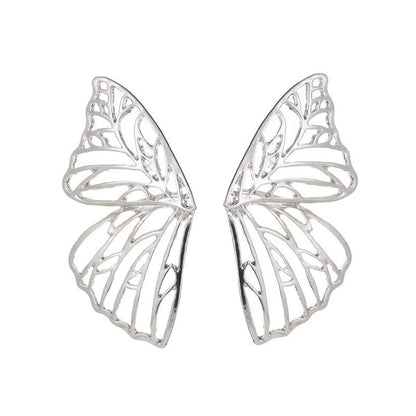 Fashion Butterfly Plating Metal No Inlaid Earrings Ear Studs