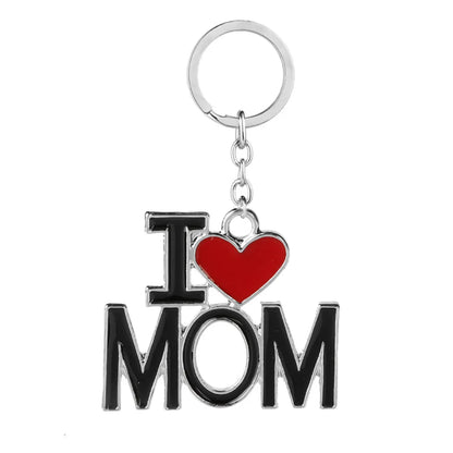 Explosion Metal Keychain Mother'S Day Father'S Day Christmas Gift Metal Crafts Gift Keychain Wholesale Nihaojewelry