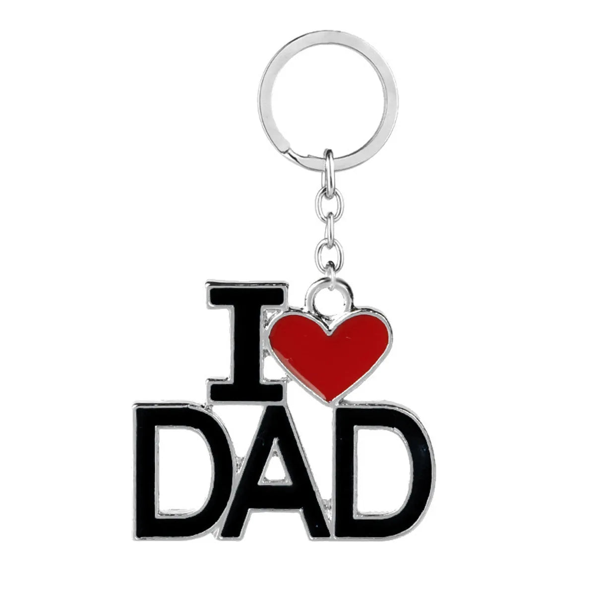 Explosion Metal Keychain Mother'S Day Father'S Day Christmas Gift Metal Crafts Gift Keychain Wholesale Nihaojewelry