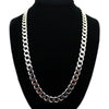 Explosive Necklace Environmental Protection Alloy Chain Hip Hop Fashion Simple Necklace 12Mm Wide 80Cm Long Neck Chain