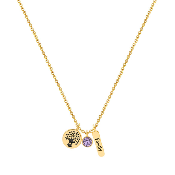Exquisite Alloy Pendant Thin Necklace With Anchor Heart Wings Letter Charm Electroplated Gold O Chain For Couples
