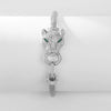 Exquisite Cheetah S925 Silver Microinlaid Zircon Light Luxury Women's Simple Geometric Bracelet