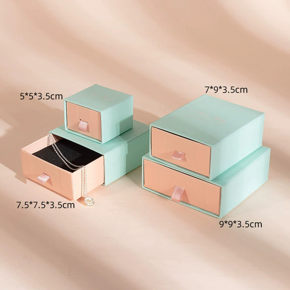 Exquisite Jewelry Packaging Box For Ring Necklace Earrings Bracelet Storage Made Of Paper And Cardboard
