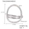 Exquisite Zircon Titanium Steel Ring Bracelet Necklace Set 18K Gold Plated Little Fragrance Style Electroplated