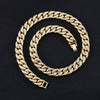 Extra Large Thick Alloy Cuban Chain Necklace Geometric Electroplated Hip Hop Street Style Unisex Jewelry