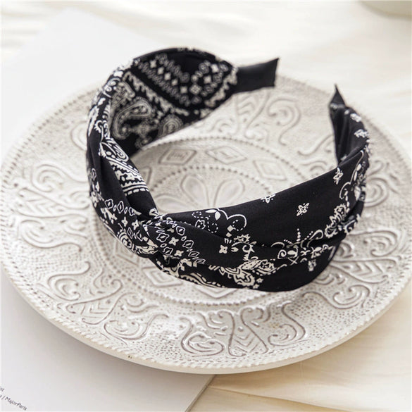 Fabric Crosswrap Hairband For Women Seiko Design
