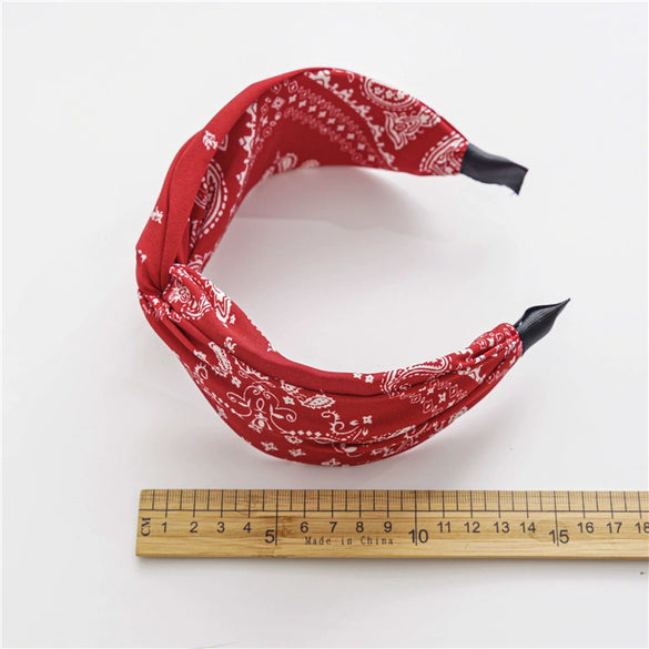 Fabric Crosswrap Hairband For Women Seiko Design
