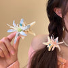 Fabric Diamondencrusted Flower Starfish Women's Duckbill Hairpin Hair Accessories