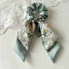 Fabric Doublelayer Butterfly Step Knot Pony Tail Ribbon Hair Ring Handmade Headwear For Women