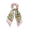 Fabric Doublelayer Butterfly Step Knot Pony Tail Ribbon Hair Ring Handmade Headwear For Women