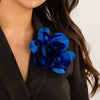 Fabric Flower Handmade Brooch And Duck Bill Clip For Women