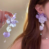 Fabric Flower Handmade Women's Earrings