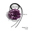 Fabric Flower Lace Ghost Flower Necklace With Geometric Design For Women