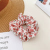 Fabric Fresh Broken Flower Handmade High Elastic Hair Ring Hair Accessories For Female
