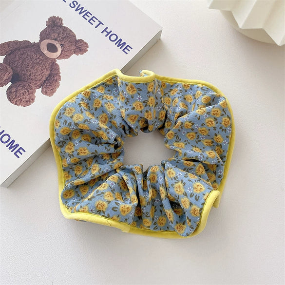 Fabric Fresh Broken Flower Handmade High Elastic Hair Ring Hair Accessories For Female