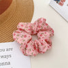 Fabric Fresh Broken Flower Handmade High Elastic Hair Ring Hair Accessories For Female