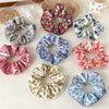 Fabric Handmade Elegant High Elasticity Broken Flower Large Intestine Style Hair Ring Hair Accessories