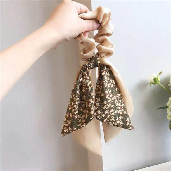 Fabric Handmade Hair Accessories With High Elasticity And Plants Flowers Style For Women