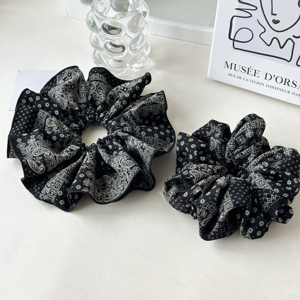 Fabric Handmade Light Luxury Vintage Cashew Flower Women's Hair Ring