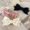 Fabric Handmade Lovely Women's Satin Bow Duckbill Hair Clip Hair Accessories