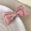 Fabric Handmade Lovely Women's Satin Bow Duckbill Hair Clip Hair Accessories