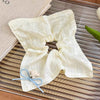 Fabric Handmade Sweet High Elasticity Bear Square Hair Accessory For Women