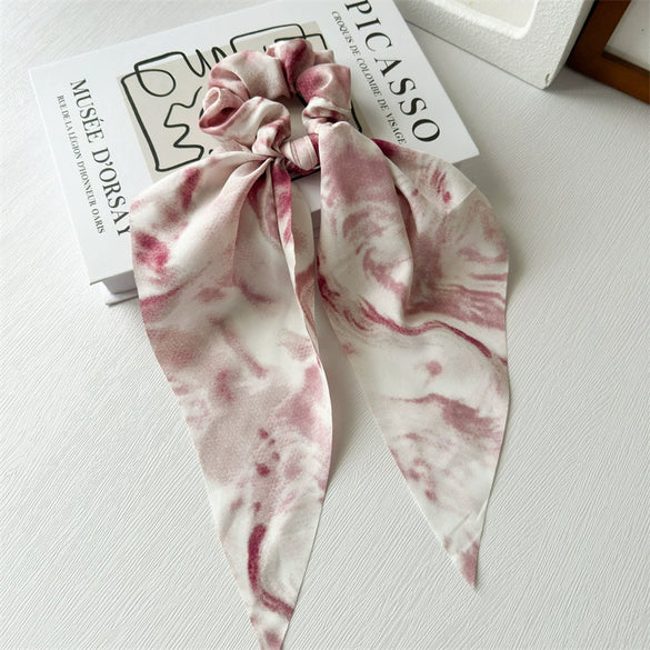 Fabric Handmade Tiedyed Large Intestine Hair Ring Hair Accessories