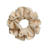 Fabric Handmade Velvet Hair Ring With Large Bowel Shape And Solid Color High Elasticity And Elegant Style