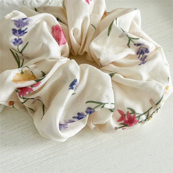 Fabric Handmade Vintage Printed Intestineshaped Women's Hair Ring