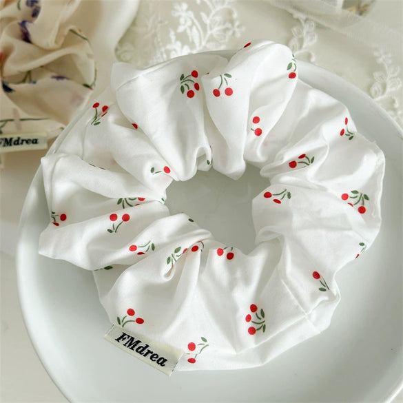 Fabric Handmade Vintage Printed Intestineshaped Women's Hair Ring