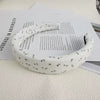 Fabric Handmade Women's Blue Bow Headband